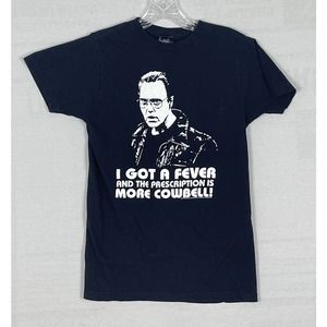 More Cowbell Shirt Women's S Black SNL Saturday Night Live Christopher Walken